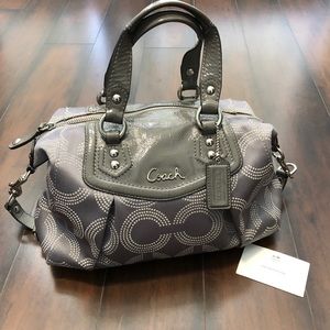 Grey coach purse